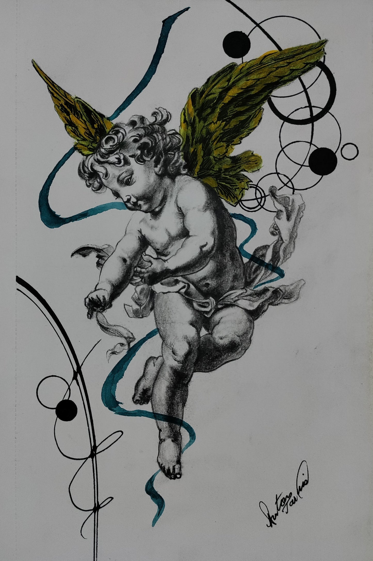 Baby Angel - Original Pencil