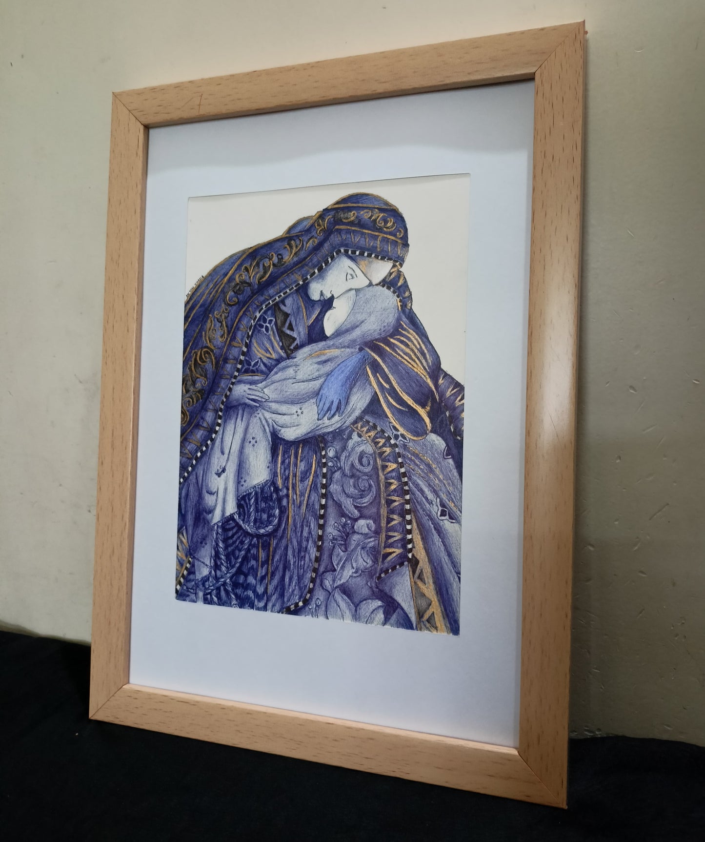 Heaven in Her Arms - Original Ball pen